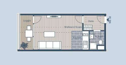 Foto - Wohnung zum Kaufen in Leipzig 110.000,00 € 32.46 m²