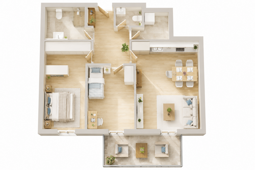 Foto - Wohnung zum Kaufen in Scheyern 448.000,00 € 80.45 m²