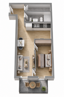 Foto - Wohnung zum Kaufen in Scheyern 324.900,00 € 55.29 m²