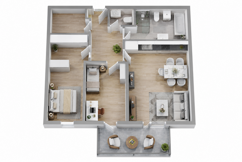 Foto - Wohnung zum Kaufen in Scheyern 479.500,00 € 86.6 m²