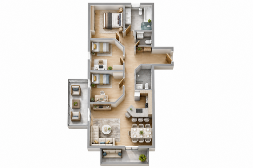 Foto - Wohnung zum Kaufen in Scheyern 579.900,00 € 105.64 m²