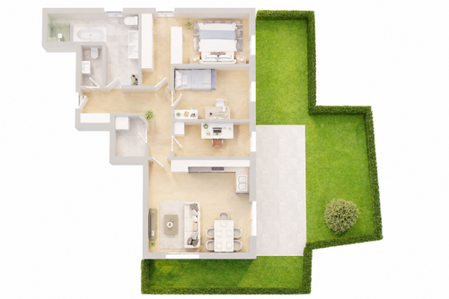 Foto - Wohnung zum Kaufen in Scheyern 499.900,00 € 94.05 m²