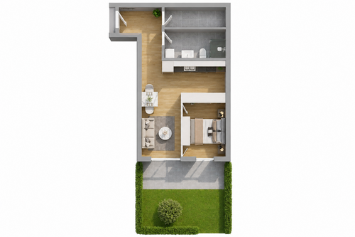 Foto - Wohnung zum Kaufen in Scheyern 265.500,00 € 48.44 m²
