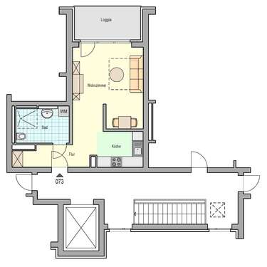 Foto - Wohnung zum Mieten in Nürnberg 492,25 € 39.38 m²