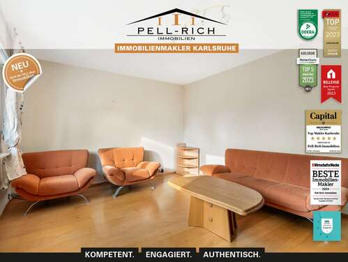 Foto - Wohnung zum Mieten in Karlsruhe 750,00 € 53.49 m²