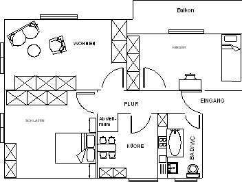 Foto - Wohnung zum Mieten in Flossenbürg 315,27 € 70.53 m²