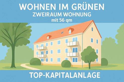 Foto - Wohnung zum Kaufen in Dessau-Roßlau 41.990,00 € 56.56 m²