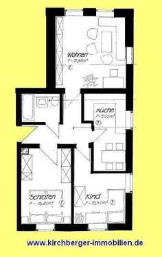 Foto - Wohnung zum Mieten in Wilkau-Haßlau 400,00 € 61.57 m²