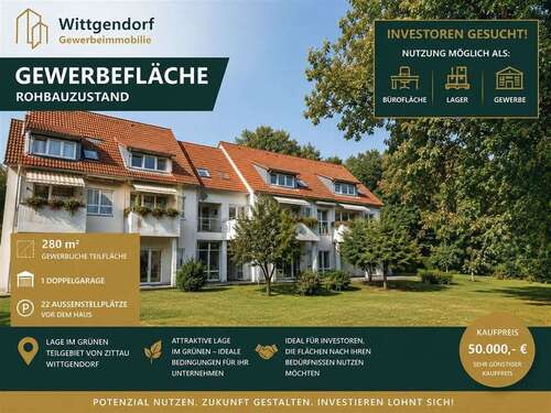 Foto - Büro in Zittau 300,00 € 281 m² - 300,00&nbsp;EUR Kaltmiete, ca.&nbsp; 281,00&nbsp;m&sup2;