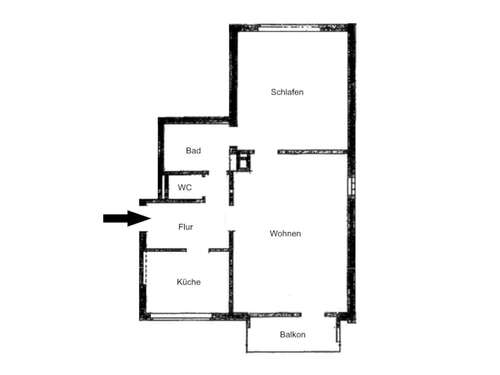 Foto - Wohnung zum Mieten in Stuttgart 750,00 € 49 m²