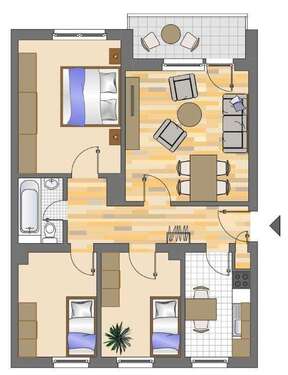 Foto - Wohnung zum Mieten in Mönchengladbach 659,00 € 63 m²