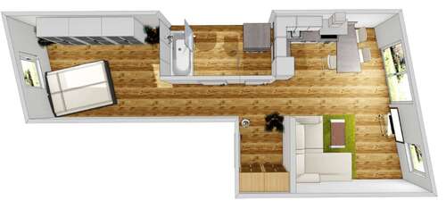 Foto - Wohnung zum Mieten in Landshut, Nikola 745,00 € 51.61 m²