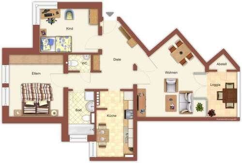 Foto - Wohnung zum Mieten in Mönchengladbach 427,49 € 76 m²