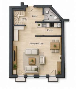 Foto - Wohnung zum Mieten in Sulzfeld 660,00 € 66 m²