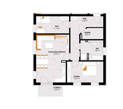 Foto - Wohnung zum Kaufen in Füssen 519.000,00 € 83.08 m²