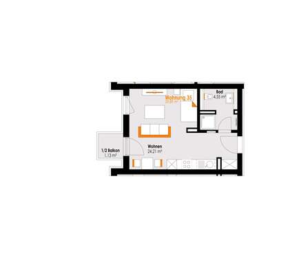 Foto - Wohnung zum Kaufen in Füssen 195.000,00 € 29.89 m²