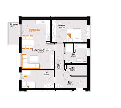 Foto - Wohnung zum Kaufen in Füssen 555.000,00 € 86.56 m²