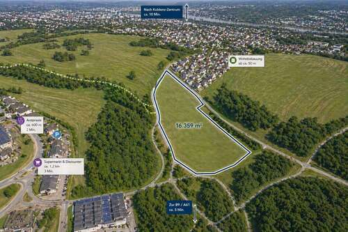 Foto - Grundstück zu verkaufen in Koblenz 880.000,00 € 16359 m²