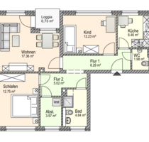 Wohnung zum Mieten in Hemmingstedt 710,00 € 71.23 m²