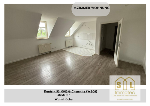 Foto - Wohnung zum Mieten in Chemnitz, Gablenz 230,00 € 38.85 m²