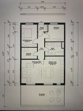 Foto - Wohnung zum Mieten in Braunschweig 1.243,18 € 94.18 m²