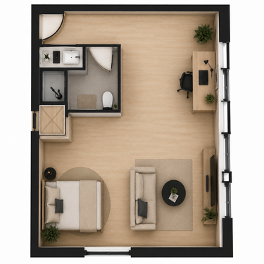 Foto - Wohnung zum Mieten in Mittweida 300,00 € 30 m²