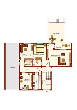 Foto - Wohnung zum Mieten in Karlsruhe 1.200,00 € 91 m²
