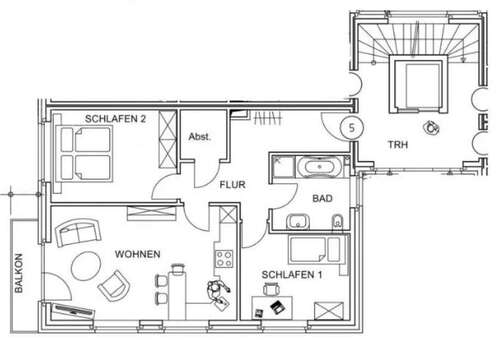 Foto - Wohnung zum Mieten in Ochtrup 710,00 € 74.6 m²