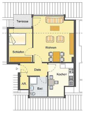 Foto - Wohnung zum Mieten in Lünen 499,00 € 56.45 m²