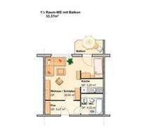 Wohnung zum Mieten in Werdau 200,00 € 33.37 m²