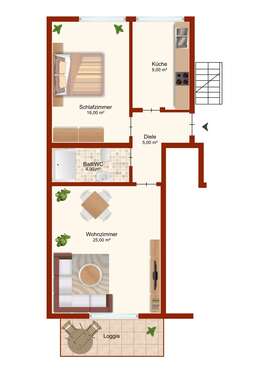 Foto - Wohnung zum Kaufen in München Giesing 449.000,00 € 63 m²