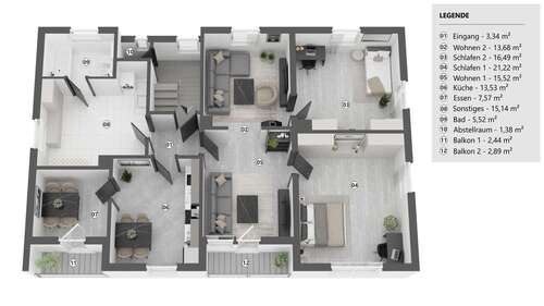 Foto - Wohnung zum Kaufen in Biessenhofen 295.000,00 € 114.67 m²