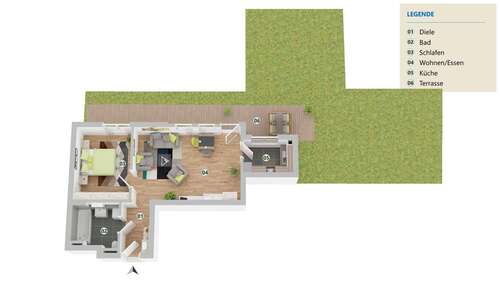 Foto - Wohnung zum Mieten in Neuenstadt am Kocher 780,00 € 53 m²