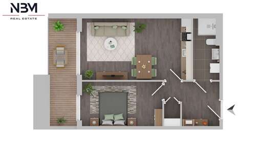 Foto - Wohnung zum Mieten in Berlin 1.378,00 € 53 m²