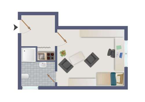 Foto - Wohnung zum Mieten in Bad Harzburg 207,00 € 23 m²