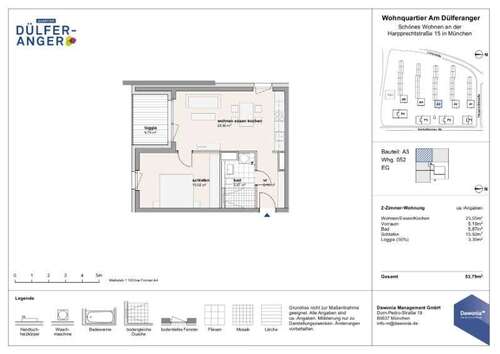 Foto - Wohnung zum Mieten in München 1.245,00 € 53.79 m²