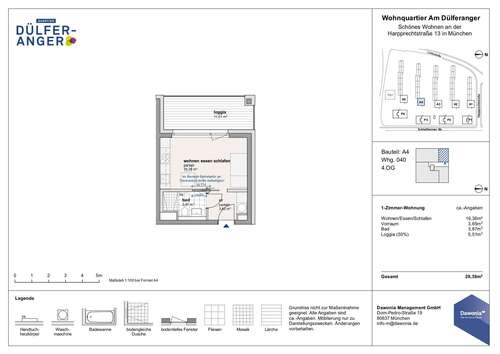 Foto - Wohnung zum Mieten in München 766,96 € 29.39 m²