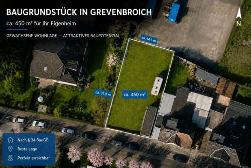 Foto - Grundstück zu verkaufen in Grevenbroich 149.000,00 € 450 m²