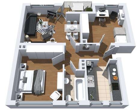 Foto - Wohnung zum Mieten in Herne 569,00 € 71.63 m²