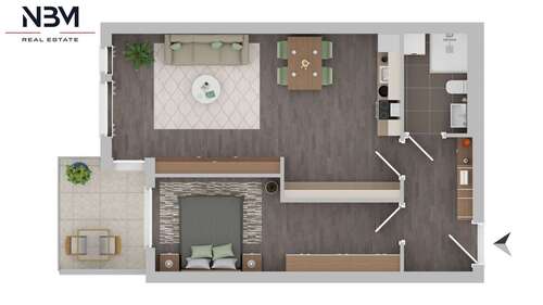 Foto - Wohnung zum Mieten in Berlin 1.392,00 € 58 m²