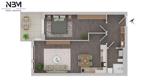 Foto - Wohnung zum Mieten in Berlin 1.392,00 € 58 m²