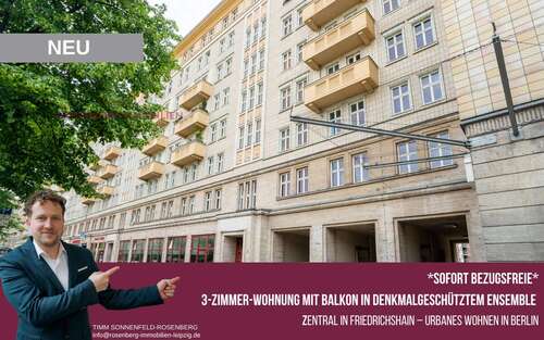Foto - Wohnung zum Kaufen in Berlin Friedrichshain 499.900,00 € 88.42 m²