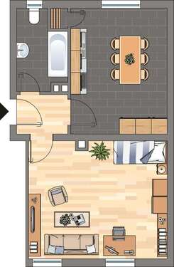 Foto - Wohnung zum Mieten in Neustadt an der Weinstraße 549,00 € 47.52 m²