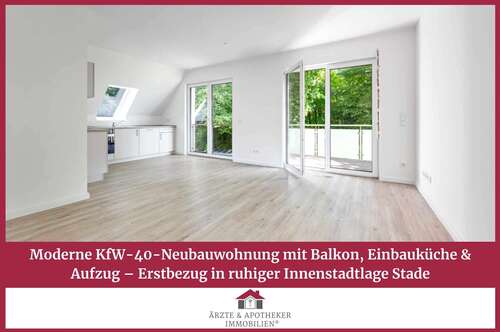 Foto - Wohnung zum Mieten in Stade 937,80 € 62.52 m²