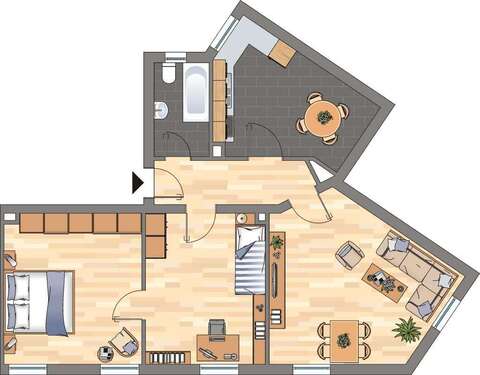 Foto - Wohnung zum Mieten in Neustadt an der Weinstraße 759,00 € 70.92 m²