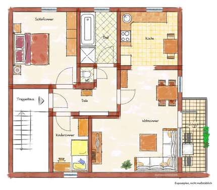 Foto - Wohnung zum Mieten in Deggendorf 750,00 € 93 m²
