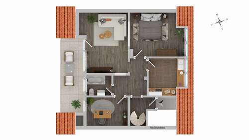 Foto - Wohnung zum Kaufen in Düsseldorf 220.000,00 € 65 m²