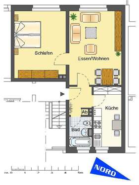 Foto - Wohnung zum Mieten in Detmold 399,00 € 52.86 m²