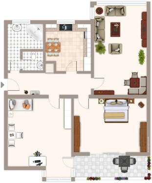 Foto - Wohnung zum Mieten in Mönchengladbach 709,00 € 74.38 m²