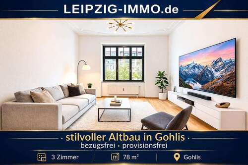 Foto - Wohnung zum Kaufen in Leipzig 249.000,00 € 78.04 m²